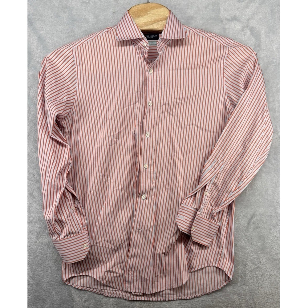 Peter‎ Millar Collection Egyptian Cotton LS Button Down Dress Shirt Men's M